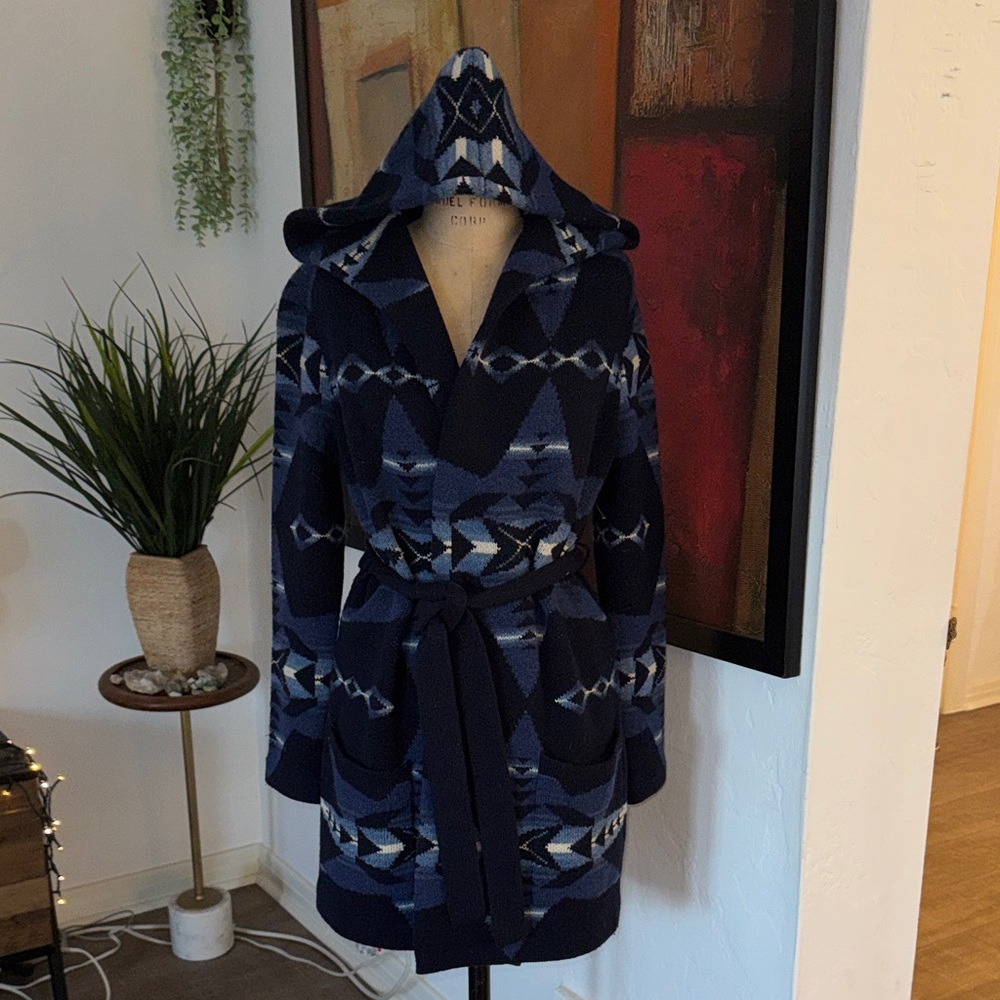 LRL Lauren Jeans Co, Ralph Lauren Aztec, Wool Cardigan/Coat
